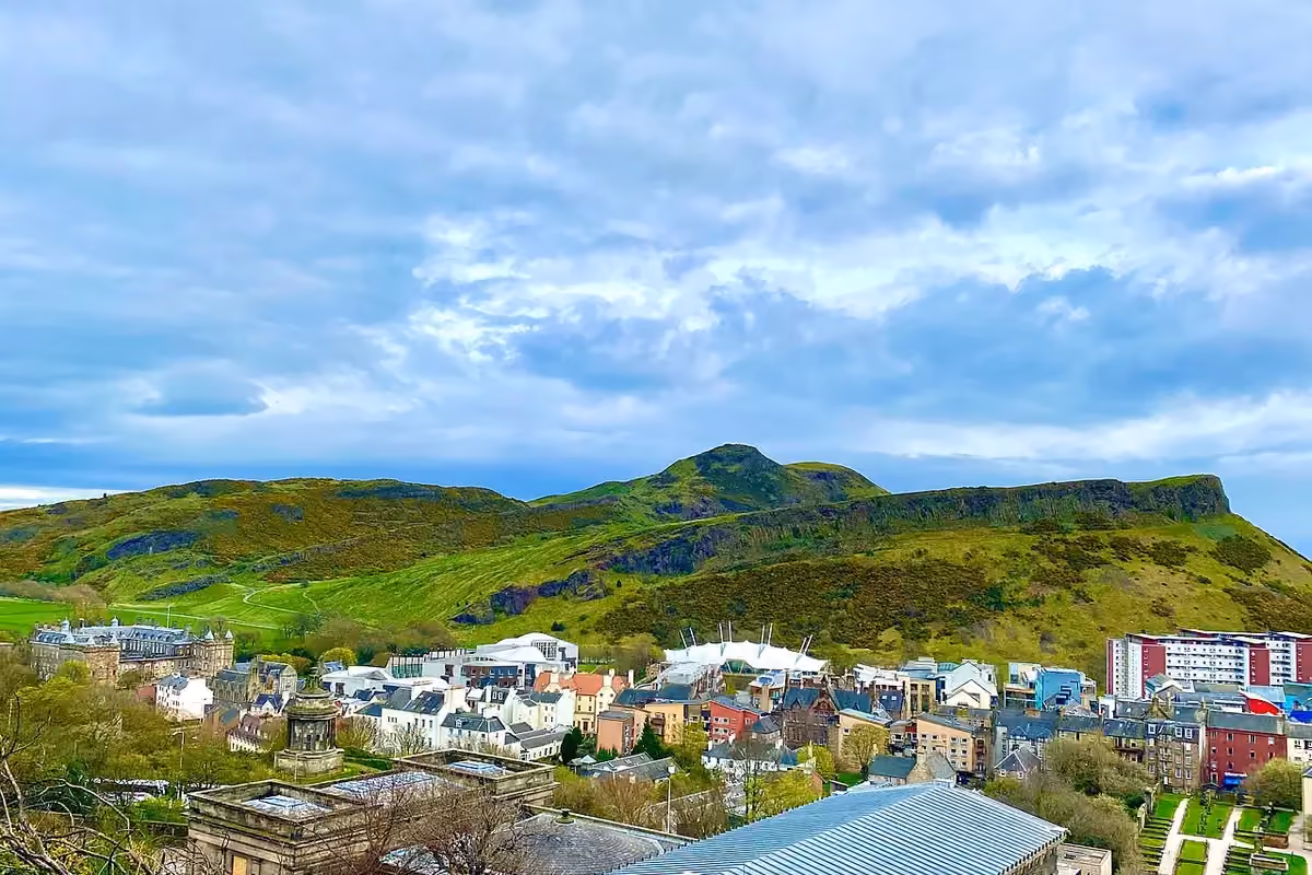 Holyrood Park and Arthur’s Seat, photographed in April 2024